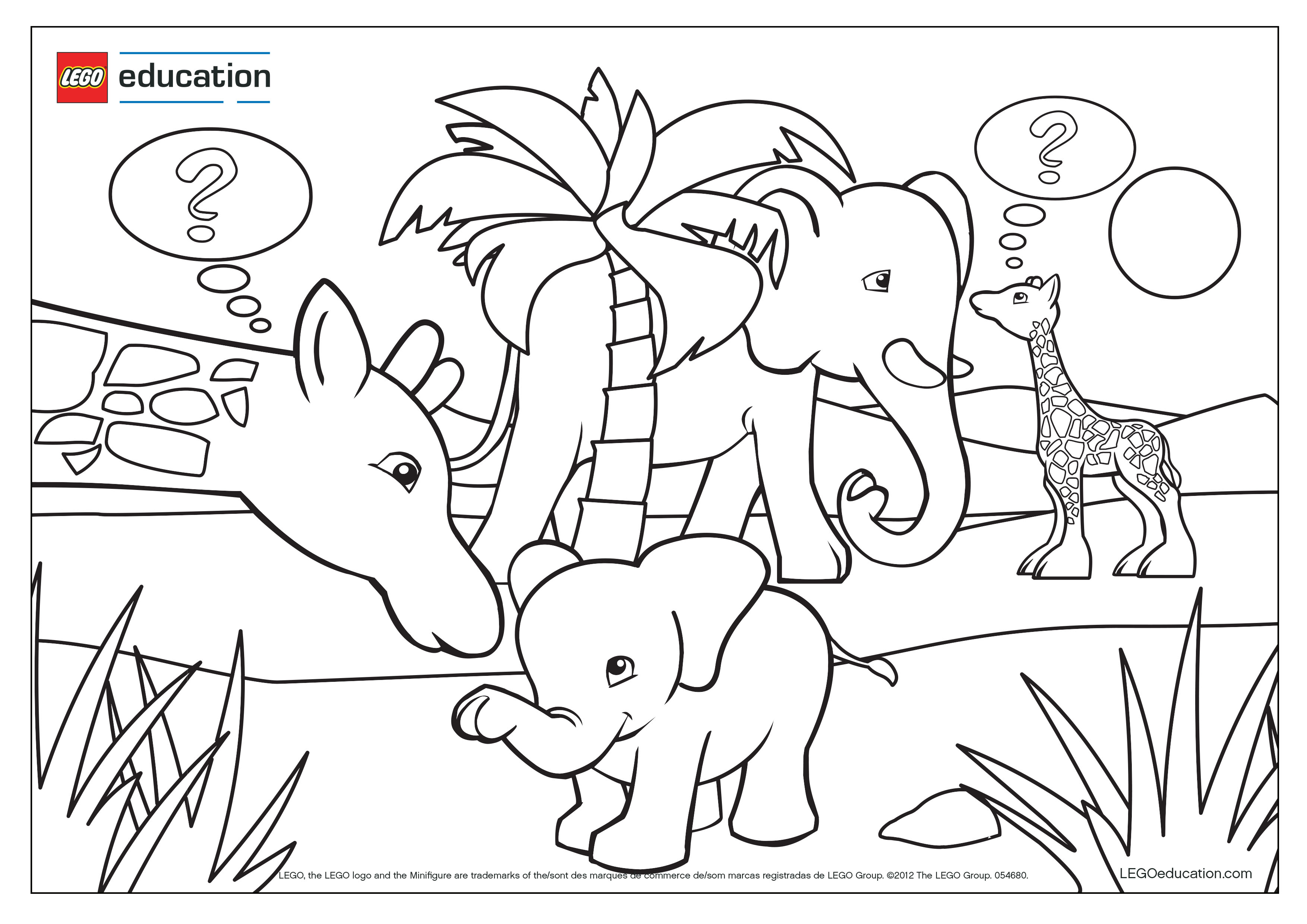 Preschool Coloring Pages Support Lego Education